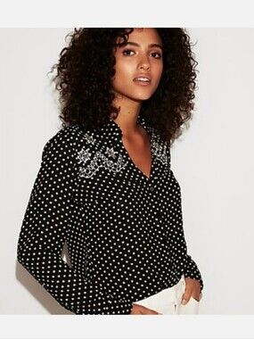 Express Portofino Slim Buttondown Top